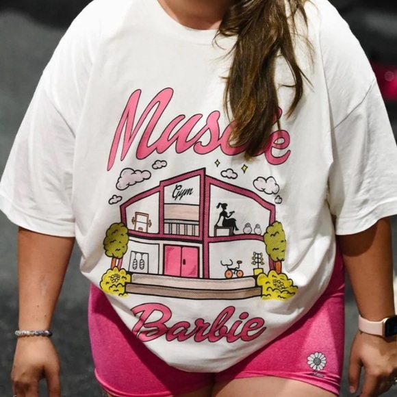 Muscle Hoodie Oversized Tee - Picture 1 of 2